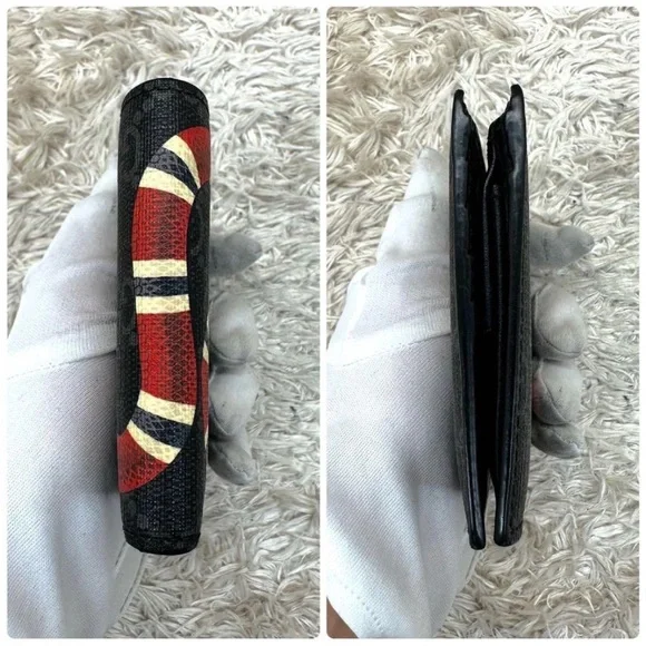 Gucci Black and Red Snake Wallet - Picture 6 of 11